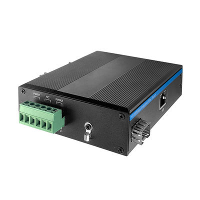 FCC SFP Fiber Industrial Ethernet Media Converter 10 / 100Mbps 40KM Transmission