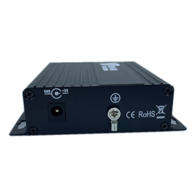 FC قياسي 1ch بيانات جهاز إرسال واستقبال الألياف البصرية التناظرية لكاميرا PTZ أسود
