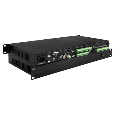 3g-Sdi Video 6ch Ethernet Over Fiber Converter ثنائي الاتجاه Rs232 Contact إغلاق 1u Rack