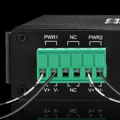 3 Port Mini Din Rail Ethernet Fiber Switch 100/1000Mbps 60W POE Budget DC48V