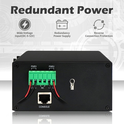 8 منفذ PoE مدير التبديل 8 SFP 2.5G Fiber ERPS Ring L2 الاستخدام الخارجي المدار