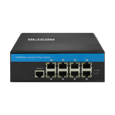 مبدل إيثيرنت ذكي صناعي مدير بـ 8 منافذ جيجابيت SNMP CLI مدير DC12V