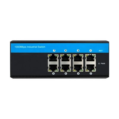 8 منفذات Gigabit POE Switch شبكة متينة غير مديرة DC48V Active PoE 240W Output