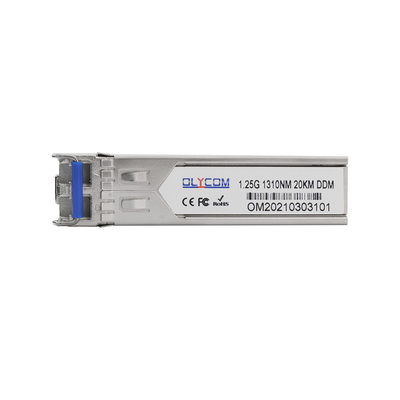 1.25G SFP Transceiver 20KM SingleMode 1000Base-LX 1310nm رابط LC مزدوج مع DDM