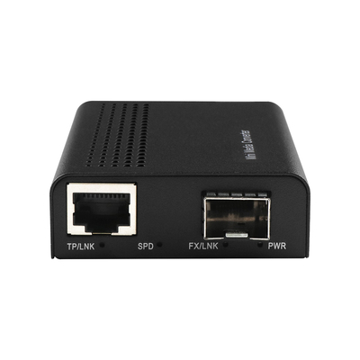 1G 10G Unmanaged Copper SFP+ Fiber Ethernet Media Converter Mini DC12V With DIP