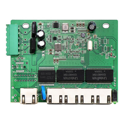 5 منفذ E-Mark Network Switch PCBA جيجابيت غير مدير 12V 24V DIN Rail CE مدرجة