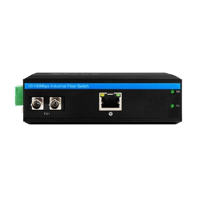 محول الوسائط غير المدارة المضغوطة المصغرة Gigabit ST Fiber 30km DC12V مزدوج