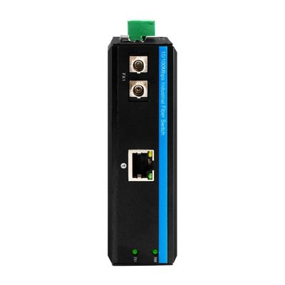 محول وسائل الإعلام المصغرة القوي Gigabit Ethernet غير المدار ST Fiber 30km مزدوج DC12V CE FCC