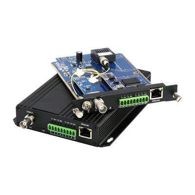 محول فيديو للألياف الضوئية مع Bidi RS485 RS422 البيانات 10/100M Ethernet FC Port 40KM CE