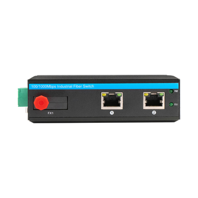 محول وسائل الإعلام غير المدار من جيجابيت متصلب FC Fiber Single Core 12V 24V