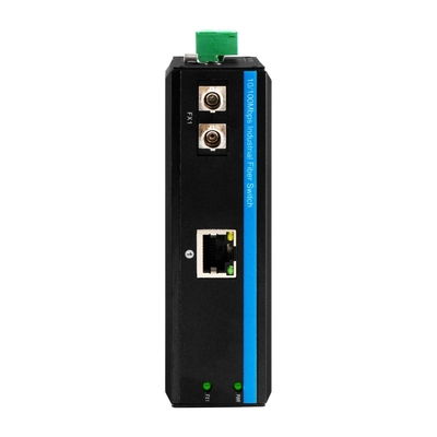 15.4 واط / 30 واط PSE Industrial SFP Gigabit PoE Media Converter 1.25G فتحة بصرية