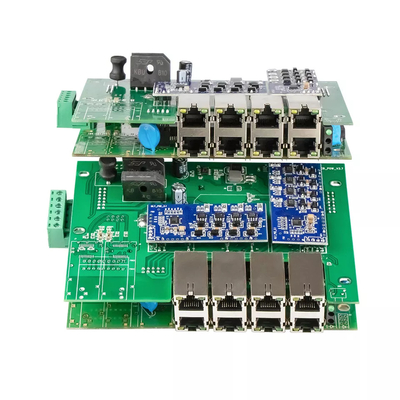 16 منفذ Gigabit مدير PoE Switch 802.3at قياسي 8 فتحات SFP البصرية 240W الميزانية