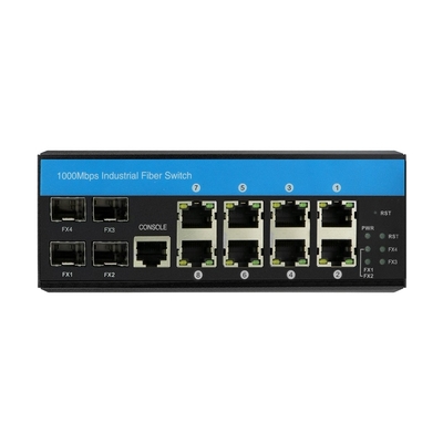 2.5G Lite Layer 3 Ring Managed Ethernet Switch 12 Port ERPS RSTP دين ريل مثبت