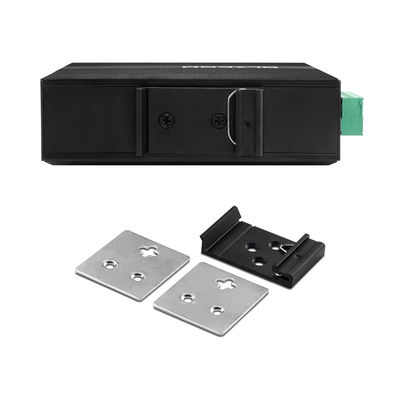 مفتاح إيثيرنت الصناعي غير المدار بـ 6 منافذ 100M / 1000M ذاتية الاستشعار SFP Fiber DC24V DC