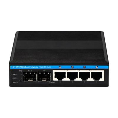 6 منفذات جيجابيت مدير محول شبكة متصلبة حجم مضاعف طاقة DC12V