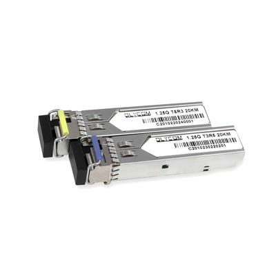 1.25G SFP Module الوضع الواحد 1310nm/1550nm 20km ناقل بصري بسيط