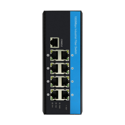 8 منفذ إدارة DC48v صناعية إثنتر التبديل دين ريل جيجابيت شبكة التبديل
