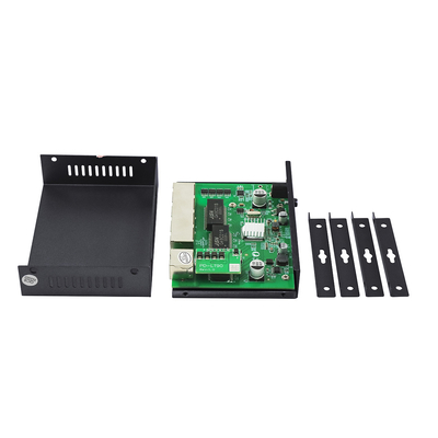 4 منافذ جيجابيت POE Extender الصف التجاري 60W PD Uplink لكاميرات PoE IP