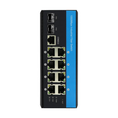 10 منافذ Gigabit POE Switch L2 تم إدارتها مجموعة رقائق Vitesse