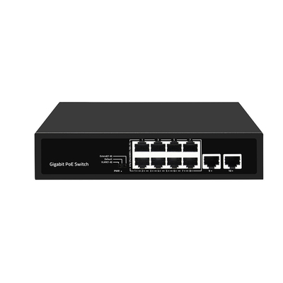 8 منافذ Gigabit PoE Network Switch VLAN 250 متر AI PoE 120W الميزانية غير المدارة
