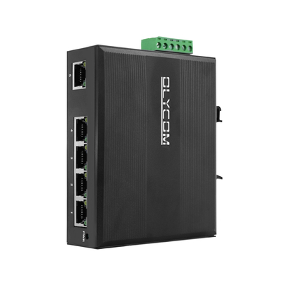 E-Mark 5 Port PoE Switch DIN Gigabit Ethernet 120W 15.4W/30W غير مدير CE