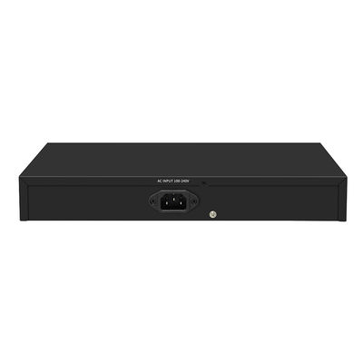 16 منفذ PoE التبديل 250 متر PoE المسافة 10/100M دعم وضع VLAN 300W الميزانية CE