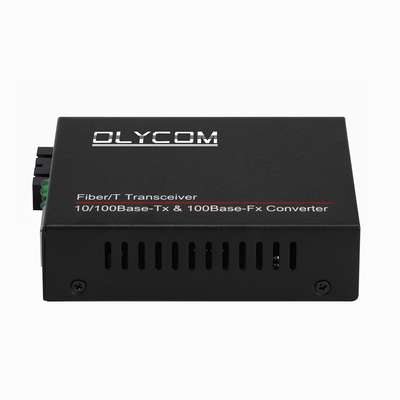 10/100mbps ألياف ضوئية وسائل الإعلام جهاز استقبال 1310nm محول وسائل الإعلام MM 2km