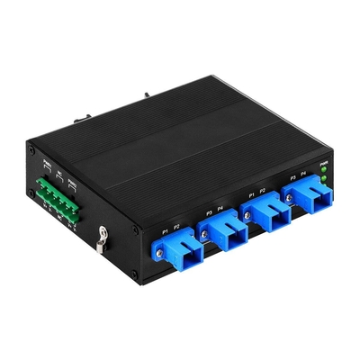 4 قنوات الصناعية البصرية التحايل على التبديل D2X2B دين ريل DC24V المدخل SM/MM لفشل الطاقة