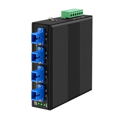 4 قنوات الصناعية البصرية التحايل على التبديل D2X2B دين ريل DC24V المدخل SM/MM لفشل الطاقة