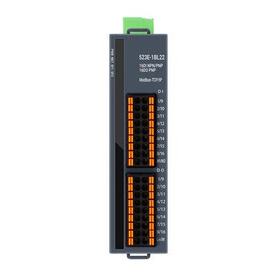 3 RJ45 منافذ Modbus-TCP / IP PLC IO Module مع 16DI + 16DO و 24VDC إمدادات الطاقة للسيطرة الصناعية