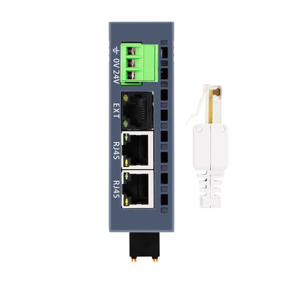 3 RJ45 منافذ Modbus-TCP / IP PLC IO Module مع 16DI + 16DO و 24VDC إمدادات الطاقة للسيطرة الصناعية