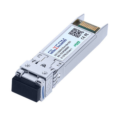 وحدة إرسال واستقبال 25G SFP28 CWDM، 10 كم، وحدة واحدة، امتداد، DDM، درجة تجارية، CE