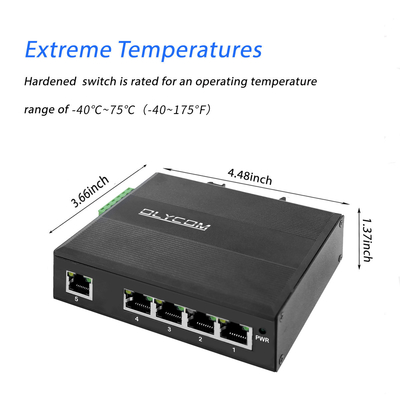 4 منافذ POE مكبرة الجهد DC12-48V مدخل للطاقة الشمسية مع 1 منفذ شبكة الاتصال العلوي