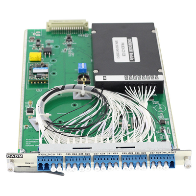 8 منافذ بصرية إضافة انخفاض متعددة بطاقة OADM CWDM DWDM C21 ~ C28 وصلة ولعب