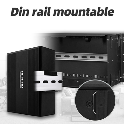 10منفذات جيجابيت 10/100/1000mbps L2 مدير POE البديل مع 2 Sfp للخارج