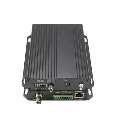 بيانات الفيديو التناظرية البيديو RS232/RS422 10/100M إثنترون عبر محول الألياف DC5V