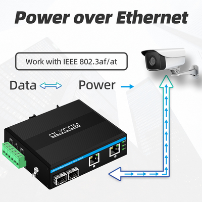 4 منافذ POE جيجابت شبكة إيثرنت Mini POE Switch 48v غير مدار