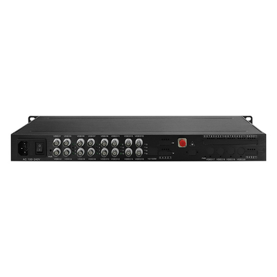 1080P 4K AHD CVI TVI مُحوّل الوسائط الفيديو الرقمي الموسع البصري 1U رف 16 منفذ