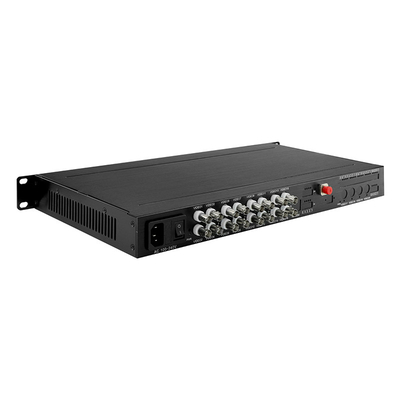1080P 4K AHD CVI TVI مُحوّل الوسائط الفيديو الرقمي الموسع البصري 1U رف 16 منفذ