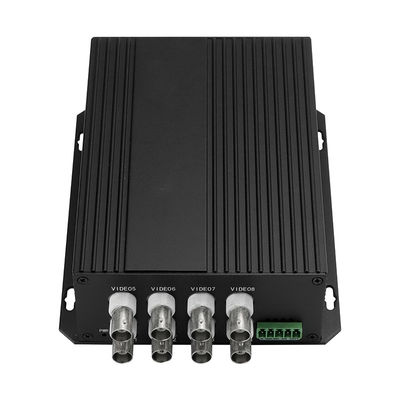محول البيانات المرئية للفيديو من كاميرات المراقبة السرية 8 منفذ SECAM متوافق SC/ST/FC Fiber CE