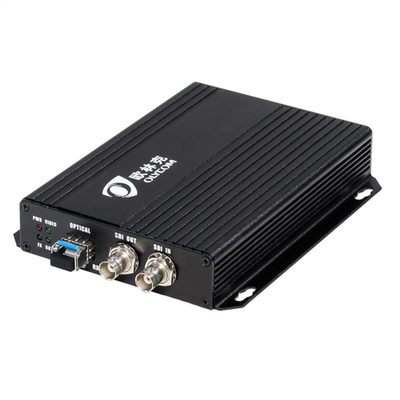 جهاز إرسال فيديو بصري 3G-SDI جهاز استقبال BNC مع منفذ 2 SDI DC12V SFP