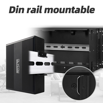 مبدل الوسائط المصغرة ذو منفذين صغيرين 10/100mpbs مع 1RJ45 + 1SFP LC Ethernet Switch للاستخدام في الهواء الطلق