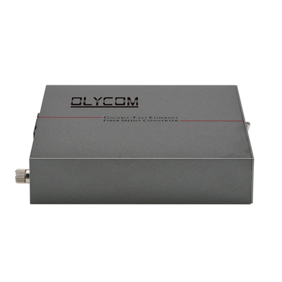 محول وسائل الإعلام PoE Fast Ethernet Single-mode Fiber 30W Budget Unmanaged DC48V مدخل