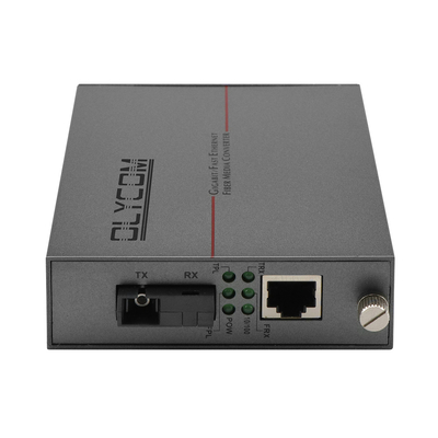 محول وسائل الإعلام PoE Fast Ethernet Single-mode Fiber 30W Budget Unmanaged DC48V مدخل