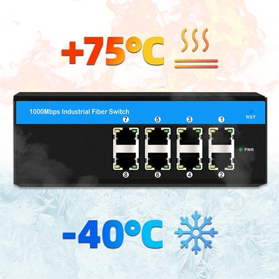 8 منافذ POE مبدل جيجابيت E-Mark 8*RJ45
