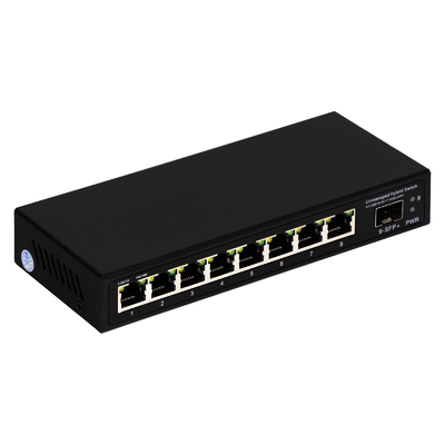 9 منفذ غير مُدار 2.5G Ethernet Switch مع 10G Uplink SFP Port 60Gbps عرض النطاق الترددي الخلفي
