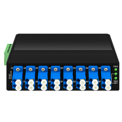 OM-FBS-44-SLC وحدة التحايل البصري وحدات اتصال LC ذات وضع واحد 12V 24V 48V Din مثبتة