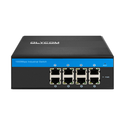 مفتاح شبكة إثنترنيت صناعي جيجابيت 8 منفذ E-Mark 8 * RJ45 مفتاح الشبكة الخارجية