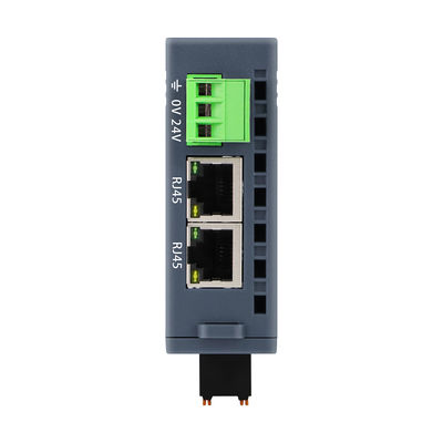 Modbus TCP/IP Slave I/O Module 24VDC 2 RJ45 16 منفذ DI DO Din Rail NPN اتصال PNP