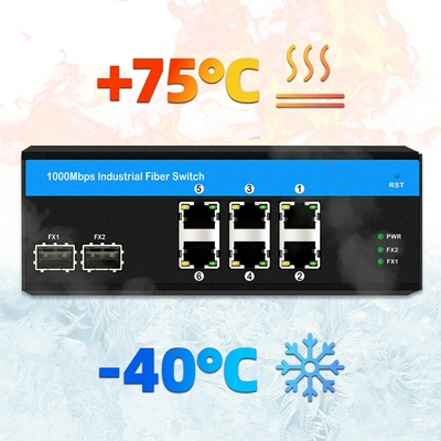 8 منفذات جيجابيت غير مديرها مفتاح إثنريت POE مفتاح DC48V